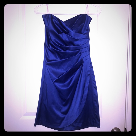Teeze Me Dresses & Skirts - Strapless Royal Blue Cocktail Dress
